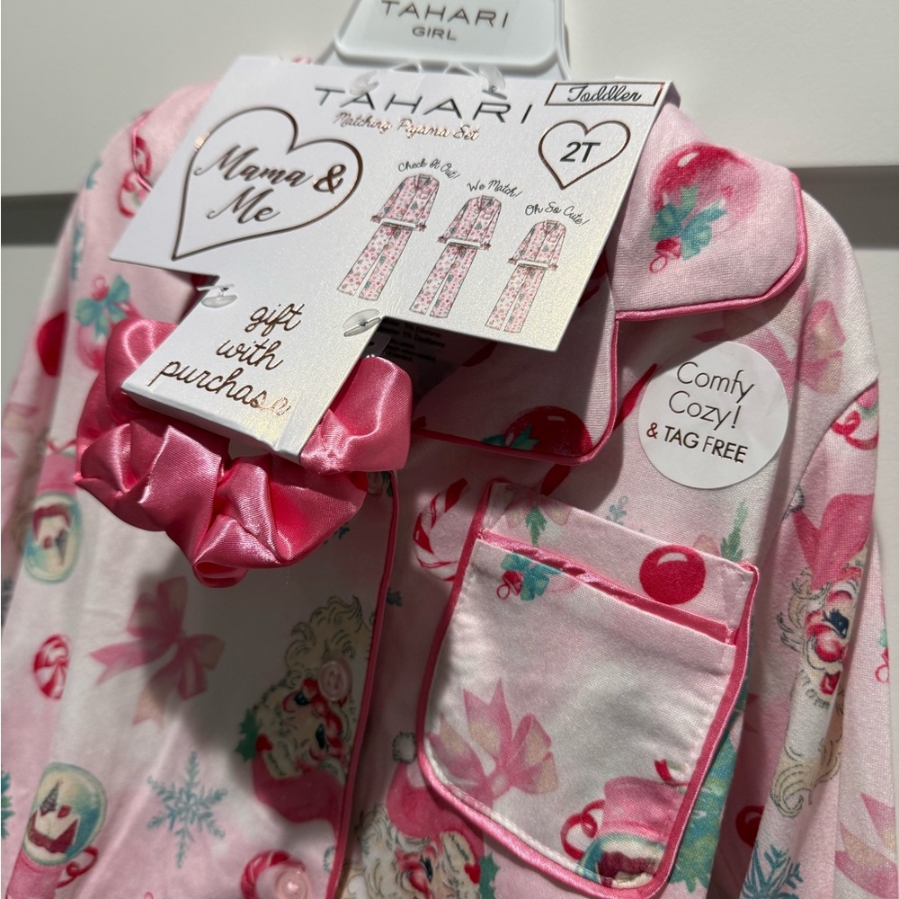 Tahari Mama and Me Matching Christmas Pajamas- 2T